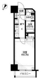 プレール・ドゥーク日本橋 3階 間取り図