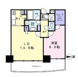 クレッセント川崎タワー 28階 間取り図