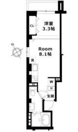 M.J.プレイス目黒 202 間取り図