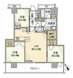 グレーシアタワーズ海老名ウエスト 11階 間取り図