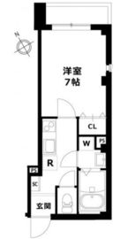 M.J.プレイス目黒 203 間取り図