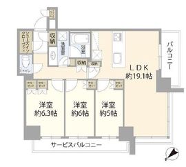 ブリリアザ・タワー東京八重洲アベニュー 4階 間取り図