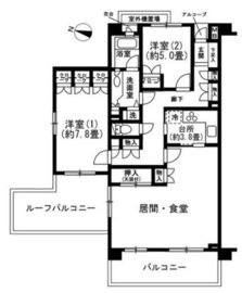 パークハイム目黒碑文谷 4階 間取り図