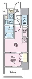 リビオメゾン木場 801 間取り図