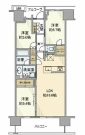 プラウド湘南藤沢テラス 2階 間取り図
