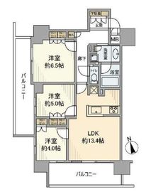 ジオ浅草三丁目 6階 間取り図