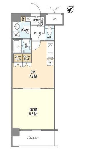 サンハイム鶴見 B604 間取り図