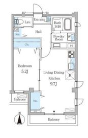 Blommor西麻布 402 間取り図