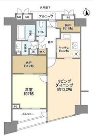 ヒルズ新宿御苑 5階 間取り図