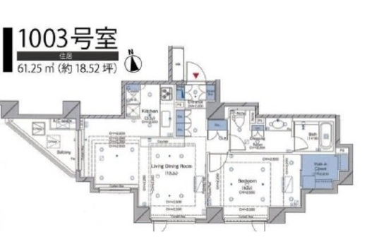 レグノ・ラフィネ南青山 3階 間取り図