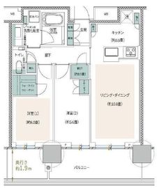 プラウドタワー目黒MARC 5階 間取り図