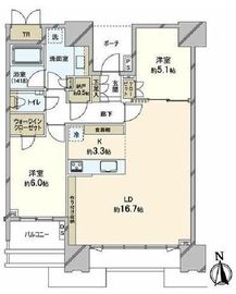 ドゥ・トゥール 47階 間取り図