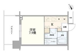ブリリアタワー浜離宮 6階 間取り図