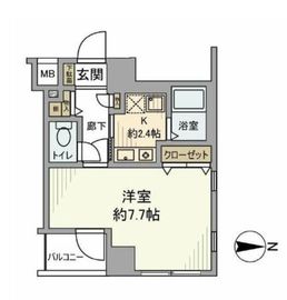 シンシア麻布十番 4階 間取り図