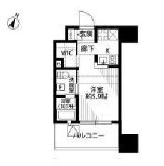 ベルファース水天宮前 505 間取り図