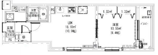 Leaf Village新宿若松 (リーフヴィレッジ新宿若松) 209 間取り図