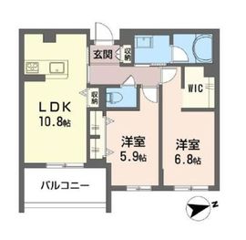 コートブランシュ湘南鵠沼 101 間取り図