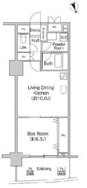 プライムアーバン町屋サウスコート 1207 間取り図