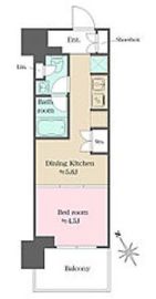 ウエリスアーバン水天宮前 1215 間取り図
