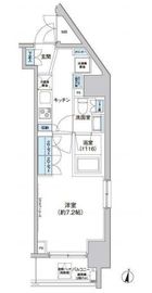 パークキューブ西新宿 201 間取り図