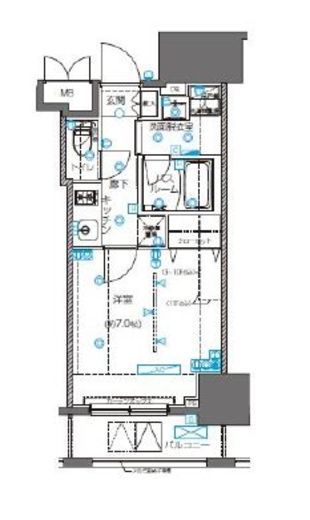 ZOOM横浜桜木町 3階 間取り図