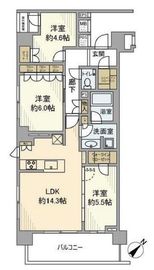 プレミスト横濱反町 6階 間取り図