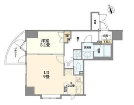 イトーピアアルファシティ池袋 2階 間取り図