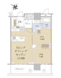 ブランズタワー豊洲 20階 間取り図