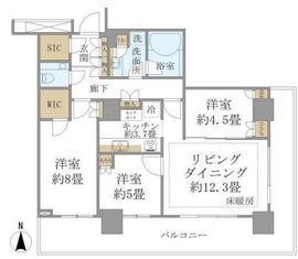 ブリリアタワー大崎 26階 間取り図