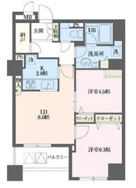 ドゥーエ横浜駅前 203 間取り図