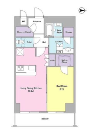 ジニア大森西 403 間取り図