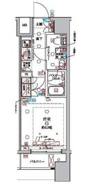ラクラス横浜 707 間取り図