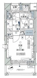 パレステュディオ代々木 2階 間取り図