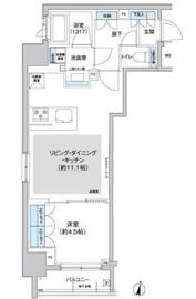 パークキューブ西新宿 1204 間取り図