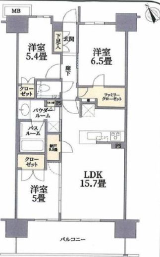 プレミスト湘南辻堂フォレストフェイス 12階 間取り図