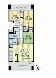 アデニウムタワー相模原 8階 間取り図