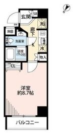 プレール・ドゥーク日本橋 3階 間取り図