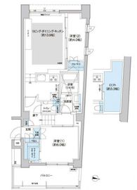 パークキューブ西新宿 206 間取り図