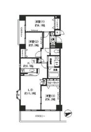 オークヒルズ弐番館 201 間取り図