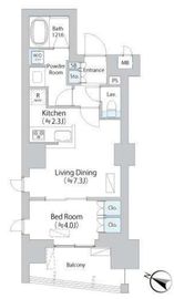 イストワール阿佐ヶ谷 606 間取り図