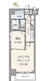 ミェーレ日本橋 801 間取り図