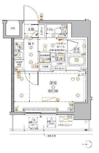 クレイシアIDZ王子マークプレイス 4階 間取り図