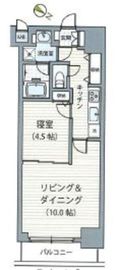 ミェーレ日本橋 802 間取り図