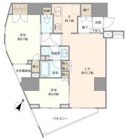 グランドメゾン中野坂上 10階 間取り図