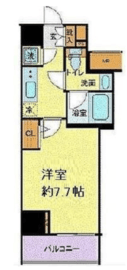 ガリシア中野弥生町 7階 間取り図