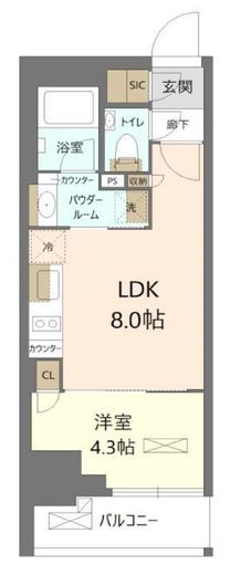 デュオステージ雪が谷大塚 10階 間取り図