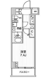 GENOVIA阪東橋skygarden (ジェノヴィア阪東橋スカイガーデン) 8階 間取り図