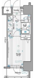 ガーラ・グランディ川崎 8階 間取り図