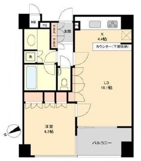 セントラルレジデンス北青山アクシルコート 3階 間取り図