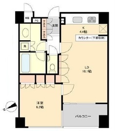 セントラルレジデンス北青山アクシルコート 3階 間取り図